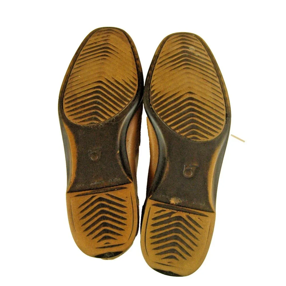 Mens French Shriner Tan Leather Tassle Dress SlipOn Moc Toe Loafer Shoes sz 8.5W
